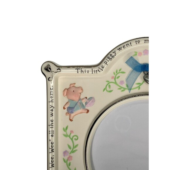 Hallmark Baby Boy Picture Frame "This Little Piggy" Nursery Rhyme Shower Gift - Picture 4 of 13